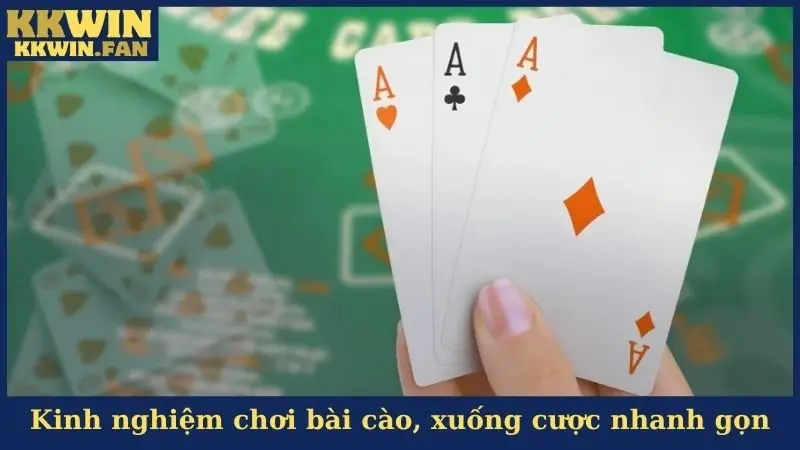 Kinh nghiệm chơi bài cào, xuống cược nhanh gọn